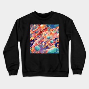 Space and Nature Fusion Crewneck Sweatshirt